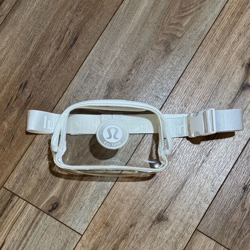 Lululemon White Clear Everywhere Belt Bag 1L